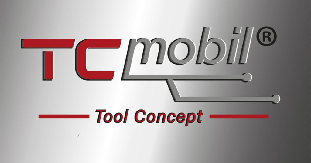 #CNC Logo / Logoentwicklung für die CNC-Werkzeugzuführung TCmobil Tool Concept aus Remscheid. Mehr als ein CNC Werkzeugwagen. Werbeagentur Remscheid, blickfang-design